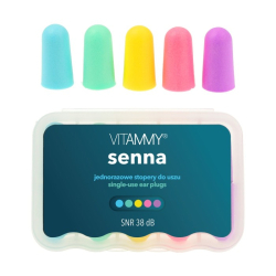 Špunty do uší Vitammy Senna, jednorázové pěnové / 5 párů